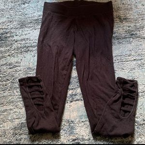 Women’s old navy lattice trim leggings